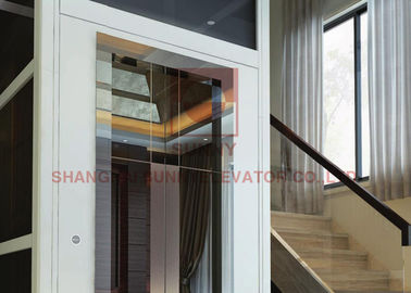 Γυαλιού κατοικημένος ανελκυστήρας ανελκυστήρων ανελκυστήρων μικρός για το εγχώριο φορτίο 250-400kg