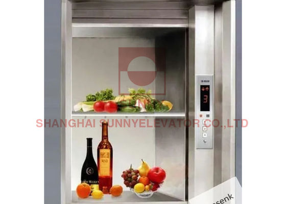 Υδραυλικό φορτίο ανελκυστήρων 200kg Dumbwaiter χαρακτικής καθρεφτών ανελκυστήρων τροφίμων κουζινών