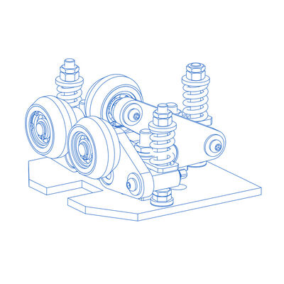 Υλικό PU Ελαστικό ρόλο οδηγός παπούτσια Μέρη επισκευής ανελκυστήρα