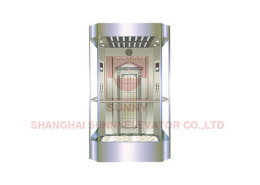 2000kg τετραγωνική μορφής πανοραμική ανελκυστήρων παρατήρησης καμπίνα γυαλιού ανελκυστήρων πλήρης