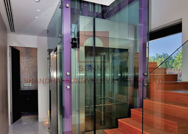 Προσαρμοσμένος ανελκυστήρας ανελκυστήρας βιλών ανοξείδωτου καθρεφτών με μια υπηρεσία στάσεων