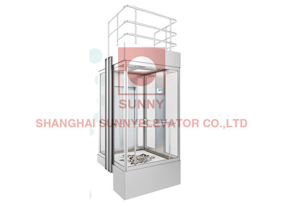 Εξωτερικός πανοραμικός εμπορικός ανελκυστήρας ανελκυστήρων γυαλιού CE 3500lbs