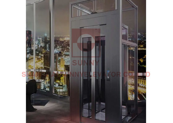 Ημικυκλική παρατήρηση τρία πανοραμικός ανελκυστήρας πλευρών για τα ξενοδοχεία