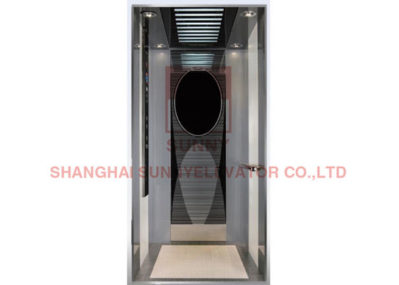 Συνδεμένο δωμάτιο μηχανών καθρεφτών ανοξείδωτου χαρακτική λιγότερος ανελκυστήρας έλξης ανελκυστήρων