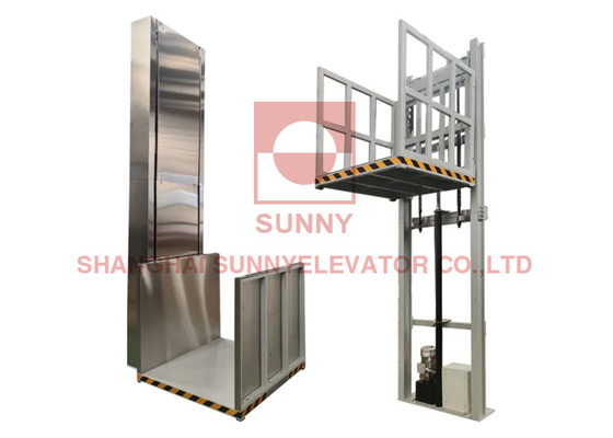 Εκτός λειτουργίας φορτίο πλατφορμών 80mm/s 450kg ανελκυστήρων πιστοποίησης CE ανοξείδωτο