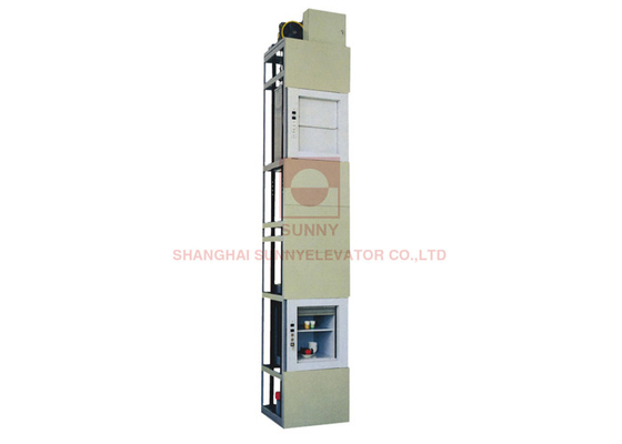 0.4m/S Ελκυστήρας Dumbwaiter Τροφίμων Μαγειρικής Με Τεχνολογία Ρυθμισμού Φρέκτιβ VVVF