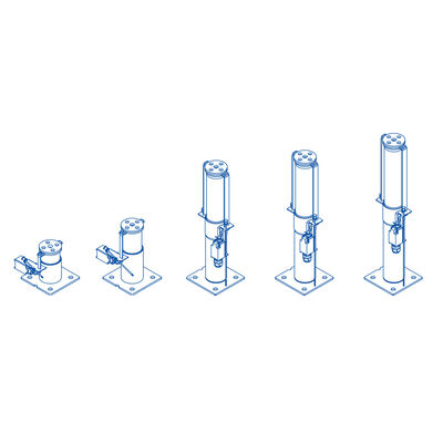Μέρη πρόσβασης ανελκυστήρα Ανελκυστήρας λάδι απόσβεση με ονομαστική ταχύτητα ≤1,75m/S