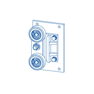Elevator Backpack Roller Guide Shoes With Material PU Spare Parts Elevator