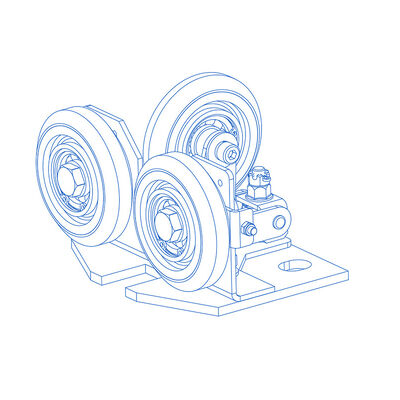 Υλικό καουτσούκ/PU Ημιελαστικός οδηγός κυλίνδρων για παπούτσια Μέρη ασφαλείας ανελκυστήρων
