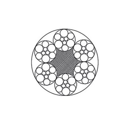 Steel Wire Rope 6x7/6x9W, Galvanized Or Ungalvanized, FC/IWS Core, 1.8-36mm, 1570-1870 MPa προμηθευτής