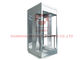 πανοραμικός ανελκυστήρας γυαλιού οικοδόμησης κιγκλιδωμάτων 3C 630kg VVVF ξύλινος