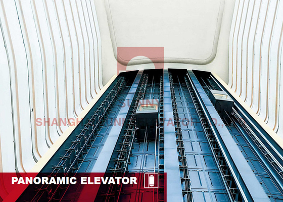 Πανοραμικό ανελκυστήρα Φούτζι 12 άτομα Επιβάτες Οικιακό γυάλινο ανελκυστήρα