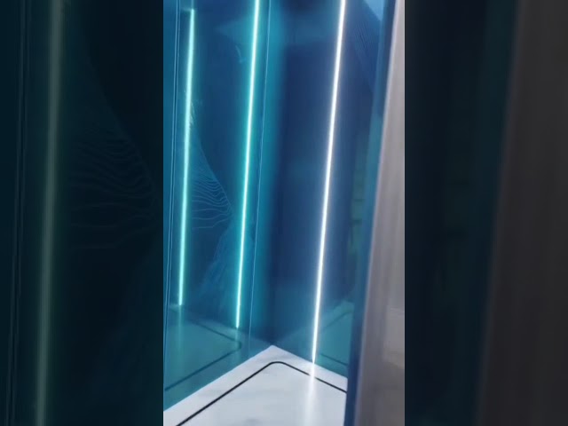 Hairline ικανότητα ανελκυστήρων 630KG κτιρίου γραφείων ανοξείδωτου πατωμάτων PVC